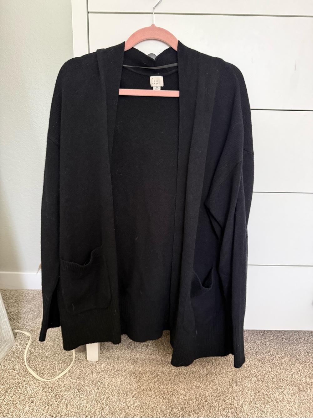 a new day Black Cardigan